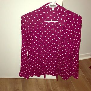 Burgundy blouse